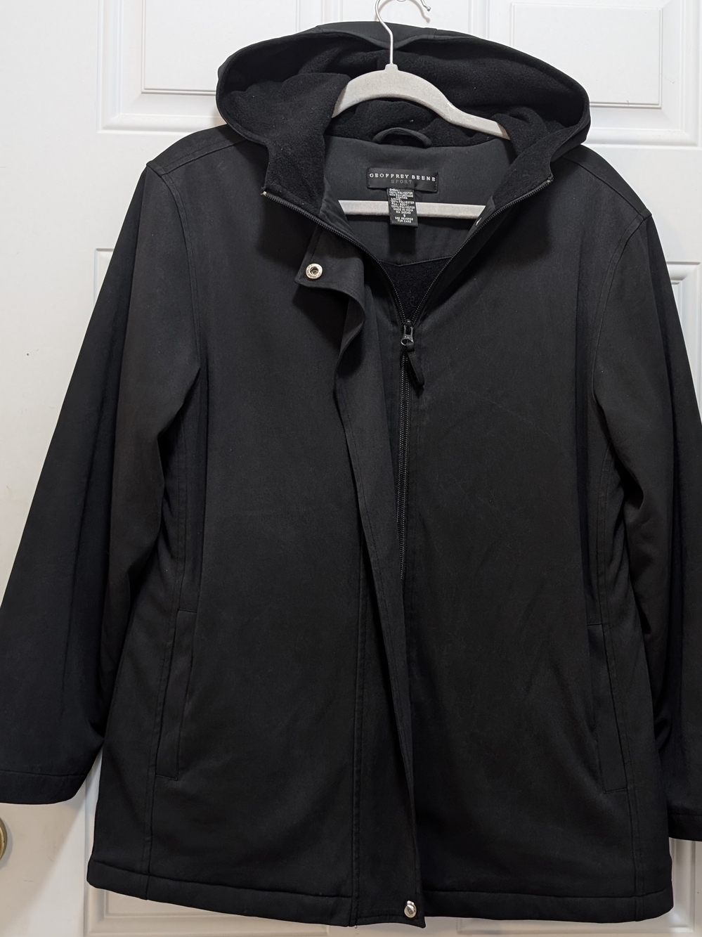 Geoffrey Beene Women's Black Hooded Jacket